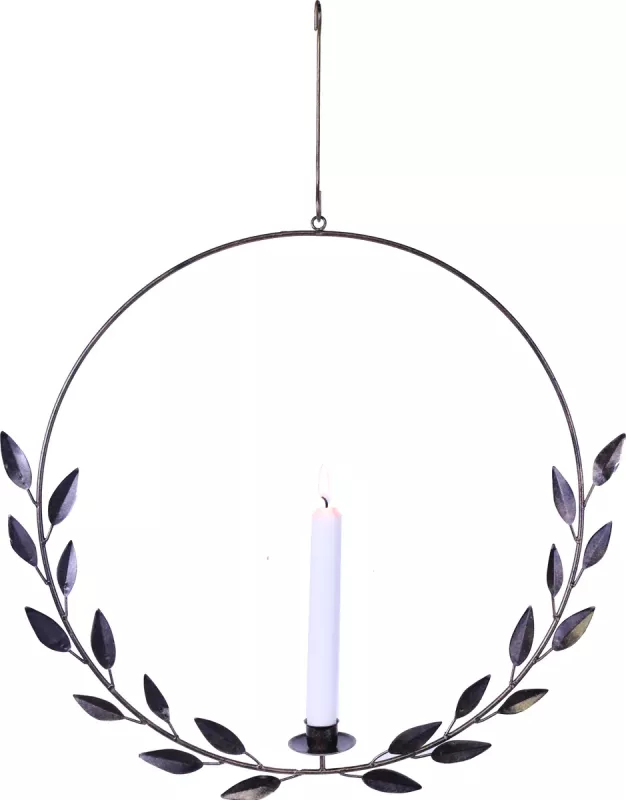 Hengende Sirkel Lysestake Antikklys