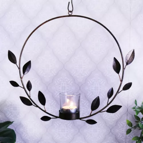 Hängande Cirkel Ljusstake Värmeljus