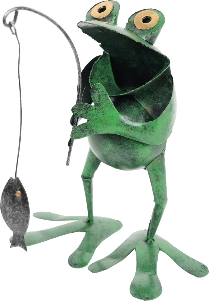 Dekorasjon Frosk Fisker