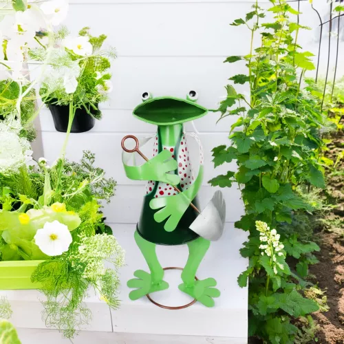 Dekorations Groda Trädgård