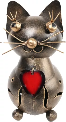 Dekorations Katt Hjärta