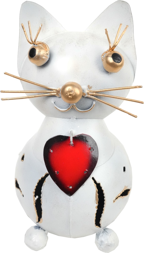 Dekorasjon Katt Hjerte