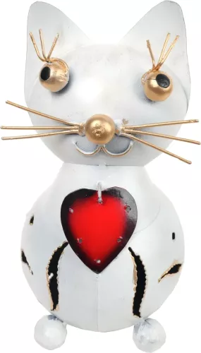 Dekorations Katt Hjärta
