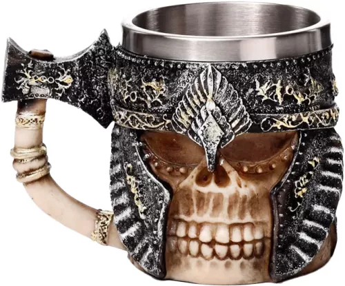 Dödskalle Bägare Viking