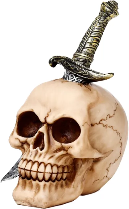Hodeskalle med Sverd
