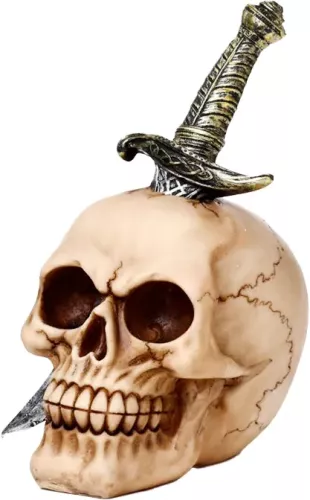 Dödskalle med Svärd