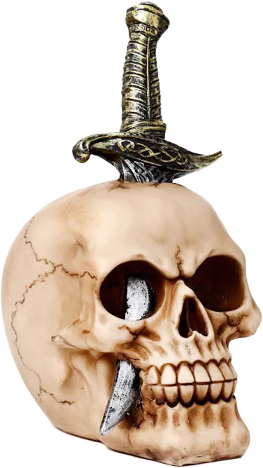 Hodeskalle med Sverd