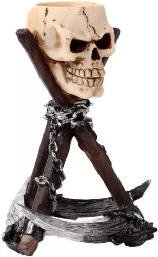 Dödskalle Ljusstake Lie