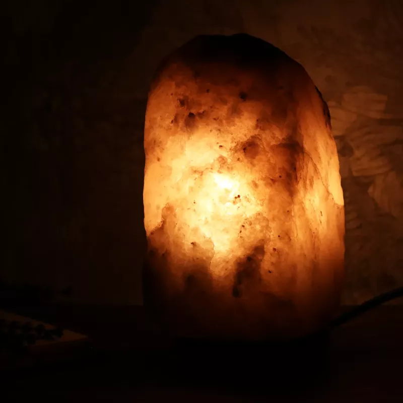 Saltlampe Himalaya Grå