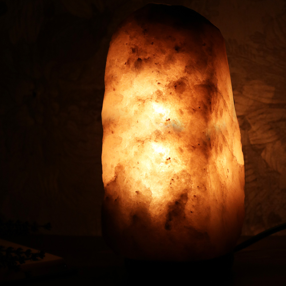 Saltlampe Himalaya Grå
