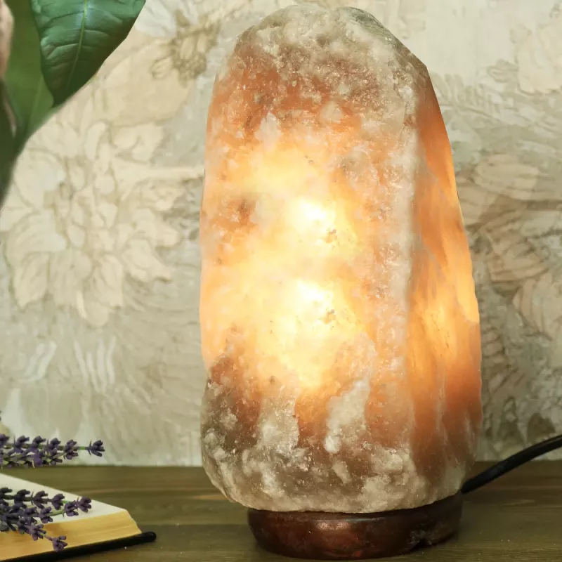 Saltlampe Himalaya Grå