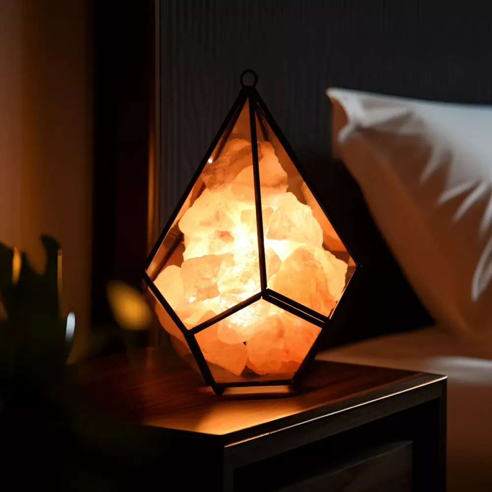 Saltkrystall Lampe