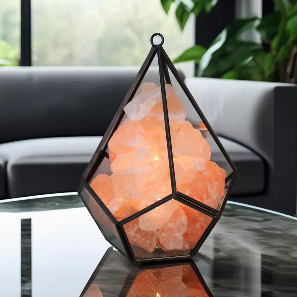 Saltkrystall Lampe