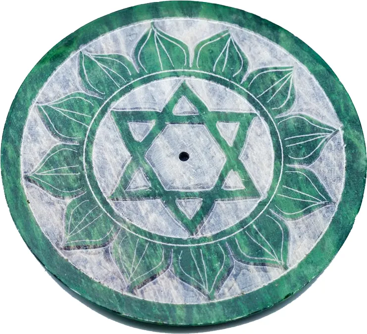 Snidad Sten Rökelsehållare Chakra