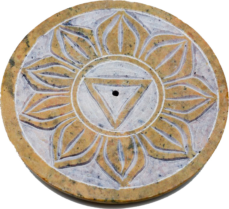 Snidad Sten Rökelsehållare Chakra