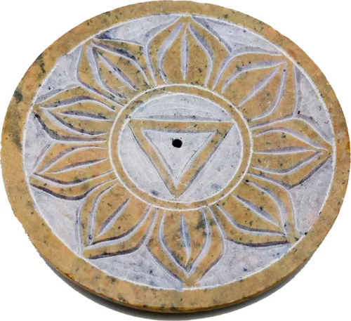 Snidad Sten Rökelsehållare Chakra