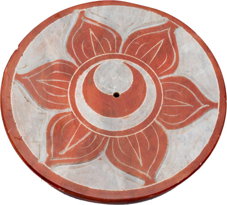 Snidad Sten Rökelsehållare Chakra