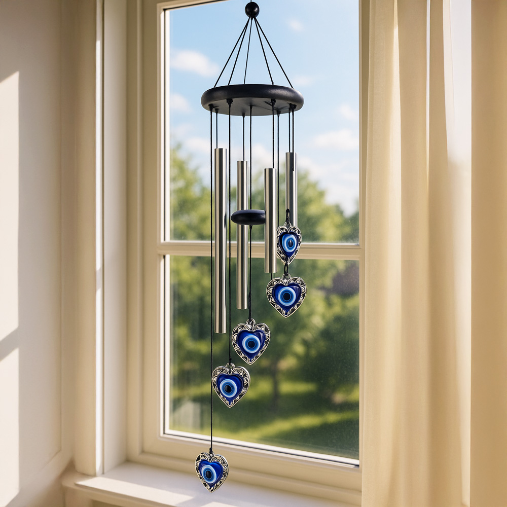 Vindspill Hjerte Blått Øye