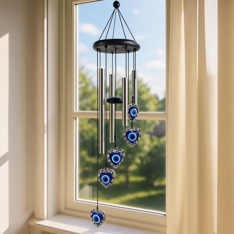 Vindspel Hjärta Blå Ögat