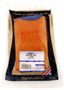 Røgt laxfilé ca 550 g