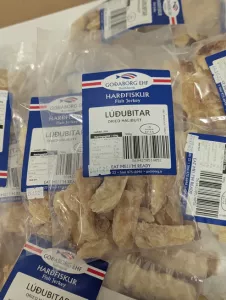 Dried halibut in pieces 100 g