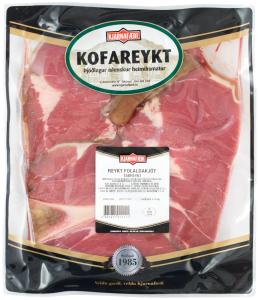 Røget føl kød med ben