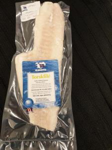 Torskfile fanget på line 5 kg ( Gadus Morhua)