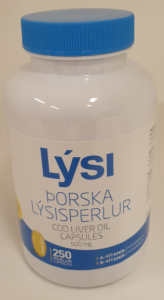 Torskleverolja (kapslar)  500 mg