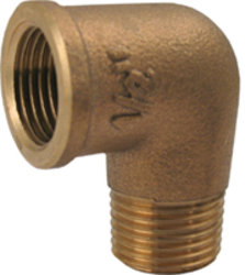 VINKEL 90° INV/UTV 1 1/4" BRONS