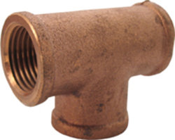 T-RÖR INV GÄNGA 3/4" BRONS