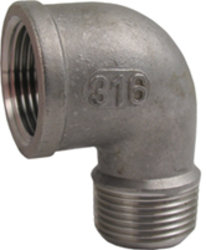 VINKEL 90° INV/UTV 1 1/2" INOX