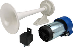 KOMPRESSORHORN TC1/P VIT ENKELT 12V