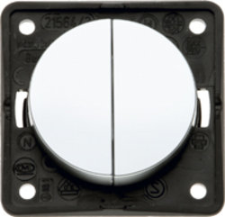 BERKER VIT .BRYTARE ÅTERFJÄDRANDE DUBBEL