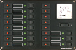 100SÄKRPANEL 11ST LIGGANDE 12V