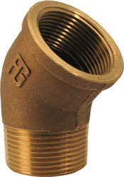 VINKEL 45° IN/UT 4" BRONS