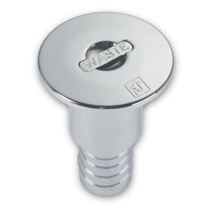 Däcksförskruvning Waste ISO 38MM Rostfri