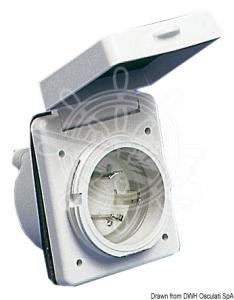 LANDSTRÖMUTTAG 220V30A VIT