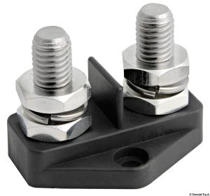 KOPPL-PLINT STOR  SVART 2xM10