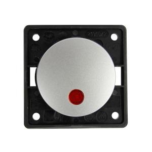 BERKER BRYTARE 250V SILVER RÖD LAMPA