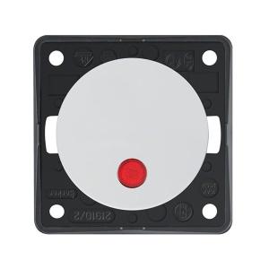 BERKER BRYTARE VIT RÖD LAMPA