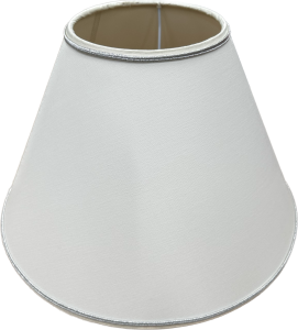 LAMPSKÄRM VIENNA/QUEEN ÄGGVIT/SILVER