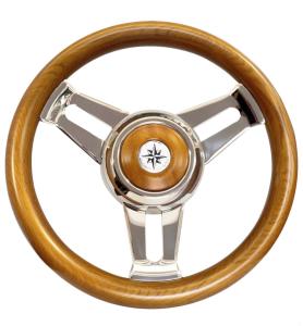 SAVORETTI RATT 350MM MODELL T30 TEAK, MAHOGNY ELLER KOLFIBER