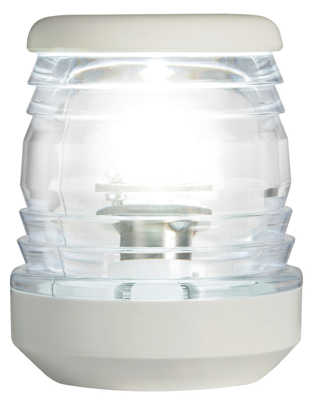 LANTERNA TOP CLASSIC VIT 12/24V LED 360° UPP TILL 20m