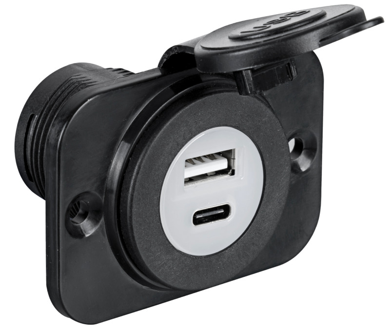 USB A/C MED BRICKA