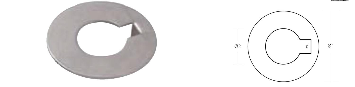 LÅSBRICKA 55MM AXEL 00416R