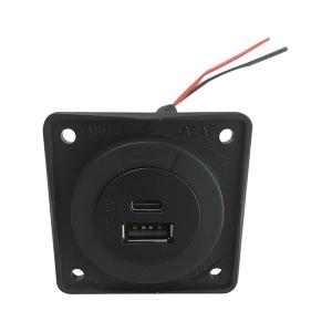 BERKER USB C/A  8-32V SVART