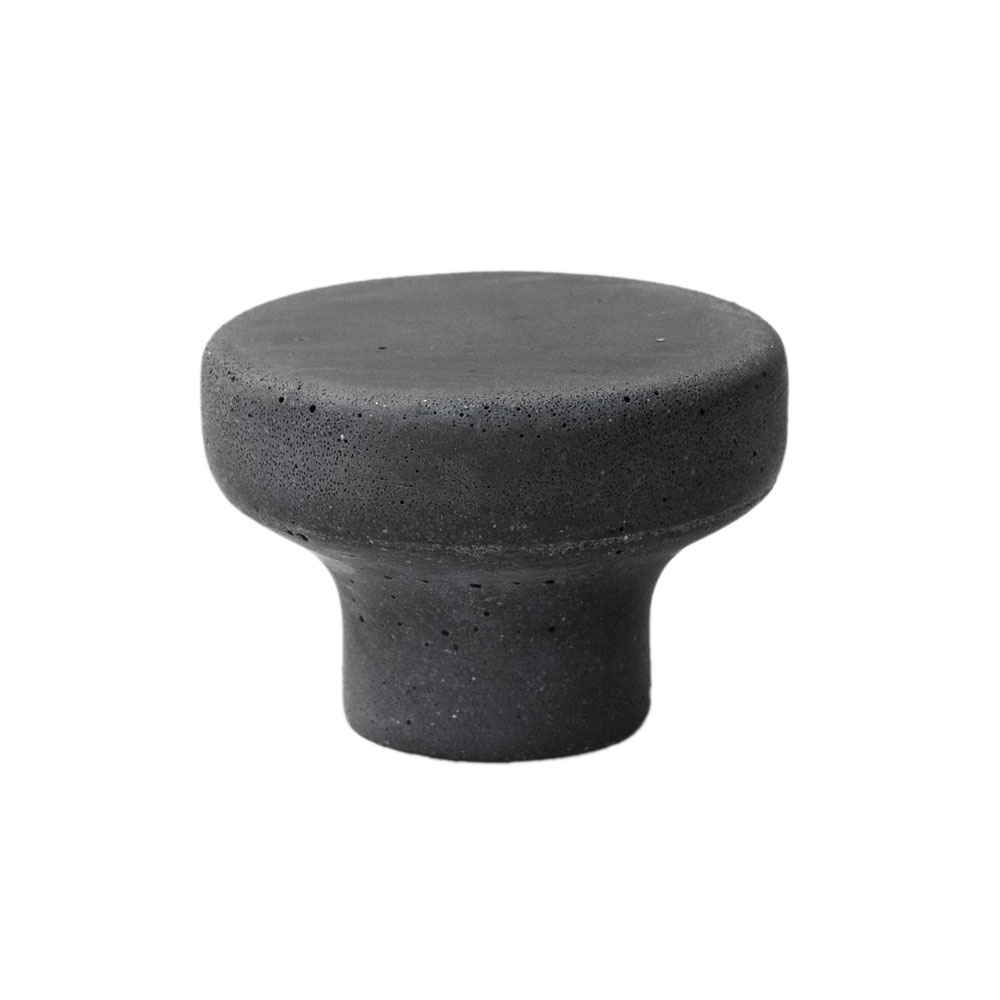 Knob Concrete Coat Hook Dark grey Small