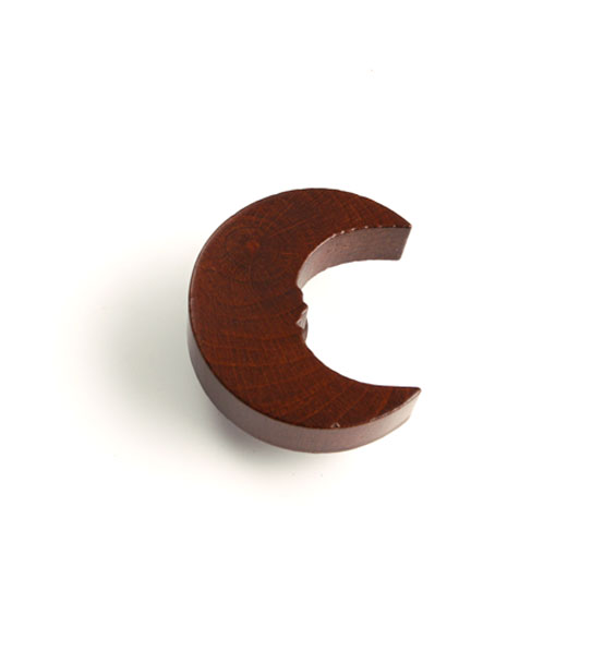 Knop Måne Brun