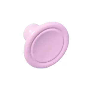 Retro knob Pink 1950s Metal