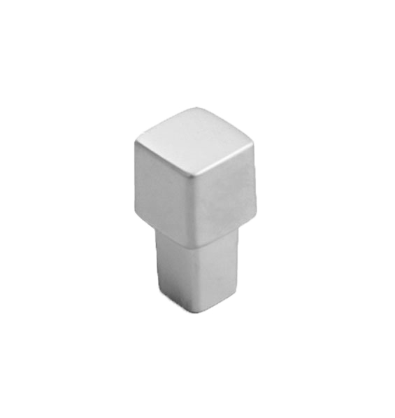 Knob Cube Matt chrome